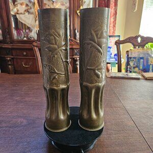 Military Memorabilia Trench Art Shells Set
